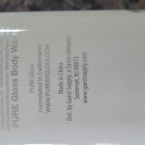 PURE by Gloss 9.6 fl oz pump BODY Wash Clear Rinse Lemon INfusion smells great! - Picture 6 of 6